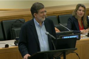 Russ Hedge presents at UN Youth General Assembly