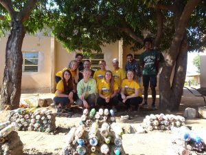 volunteers with African Impact Build-It volunteer project in Zambia